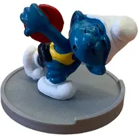 Schleich Smurf als discuswerper - sporter - Kogelstoter - De smurfen