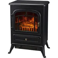 Zenzee Elektrische kachel - Haard - Openhaard - Sfeerhaard - Electrische verwarming - 1850 W - Zwart