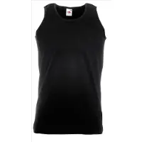 Fruit Of The Loom Set 2 stuks Zwarte Tanktop / sportshirt maat M