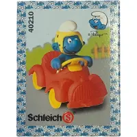 Schleich Smurf in rode auto - en De Smurfen - 40210 - 6cm