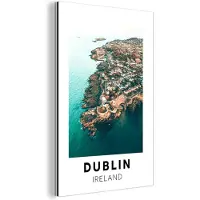 MuchoWow Wanddecoratie Metaal - Aluminium Schilderij Industrieel - Ierland - Dublin - Zee - 100x150 cm - Dibond - Foto op aluminium - Industriële muurdecoratie - Voor de woonkamer/slaapkamer