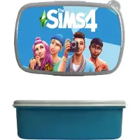 Image broodtrommel - lunchbox - sims 4 - blauw - schoolspullen