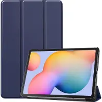 Mobigear Tri-Fold Bookcase voor Samsung Galaxy Tab S6 Lite - Donkerblauw