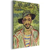 MuchoWow Wanddecoratie Metaal - Aluminium Schilderij Industrieel - De Tuinier - Vincent van Gogh - 60x80 cm - Dibond - Foto op aluminium - Industriële muurdecoratie - Voor de woonkamer/slaapkamer
