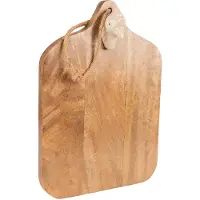 Clayre & Eef Decoratie snijplank 36x25x7 cm Bruin Beige Hout Borrelplank Bruin Borrelplank