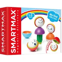Smart Max My First Hide & Seek - Magnetisch Sensorisch Speelgoed - Stapelset met Gekke Bekken - Educatief Speelgoed voor Peuters - Vanaf 1 Jaar