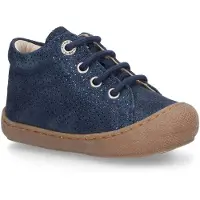 Naturino Cocoon suède dots Veterschoenen | Maat 21 Meisjes Blauw