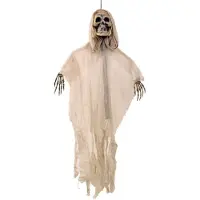 Partyxplosion Skelet op stok (naturel en grijs)