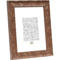 Deknudt Frames fotolijst S46HF3 - bruin - golfstructuur - hout - 24x30