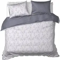 De Witte Lietaer Dekbedovertrek Posy Lavender Satijn-240 x 200 / 220 cm | Lits-Jumeaux