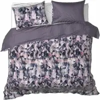 De Witte Lietaer Dekbedovertrek Orion Dark Sapphire Satijn-200 x 200 / 220 cm | 2-Persoons
