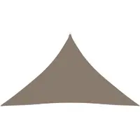 vidaXL Zonnescherm driehoekig 5x5x6 m oxford stof taupe