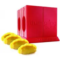 Rice Cube - Dumpling maker - Ravioli maker - voor 4 stuks - Rood
