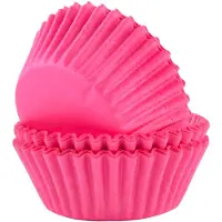 Cake Supplies Cupcake Vormpjes Papier - Roze - pk/60 - Baking Cups