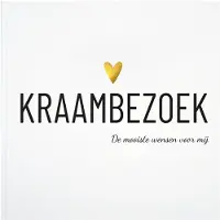 Lifestyle2Love Luxe Kraambezoekboek - Hét leukste Kraamcadeau - Bewaarboek voor wensen en herinneringen -