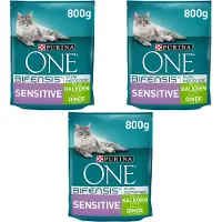 Purina One Bifensis Sensitive Rijk Aan Kalkoen En Rijst 800 gram x 3