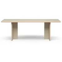 HK Living Dining Table Eettafel - 220 x 90 cm - Cream