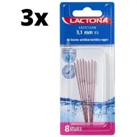 Lactona Ragers EasyClean XS 3.1mm Rood - 3 x 8 stuks - Voordeelverpakking