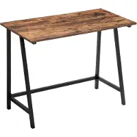 Viking Choice Bureautafel - 100x50x75 cm - industrieel - bruin zwart