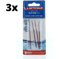Lactona Ragers EasyClean XXL 12.0mm Donkerrood - 3 x 8 stuks - Voordeelverpakking