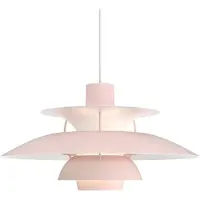 Louis Poulsen Hanglampe , PH 5 500, dimbare, Roze / Rosé, Woonkamer, Metaal, Designer