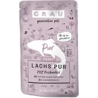 Grau Adult Graanvrij 16 x 125 g Kattenvoer - Zalm Puur