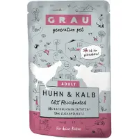 Grau Adult Graanvrij 16 x 125 g Kattenvoer - Kip & Kalf