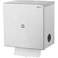 Qbic-Line handdoekroldispenser/Autocut RVS voor wandmontage