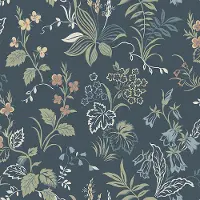 Boråstapeter Vliesbehang 3262 - Timeless Traditions - Botanisch Blauw - 53cm x 10.05m