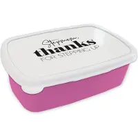MuchoWow Broodtrommel Roze - Lunchbox - Brooddoos - Bonus mama - Moederdag - Quote - Voor haar - 18x12x6 cm - Kinderen - Meisje