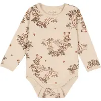 Fixoni Rompertje/body beige / bruin / donkergroen