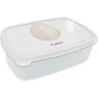 MuchoWow Broodtrommel Wit - Lunchbox - Brooddoos - Quotes - Spreuken - Easter - Pasen - 18x12x6 cm - Volwassenen