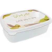 MuchoWow Broodtrommel Wit - Lunchbox - Brooddoos - Quotes - Verf - 'Tijd met jullie.... liefste opa en oma' - Spreuken - 18x12x6 cm - Volwassenen