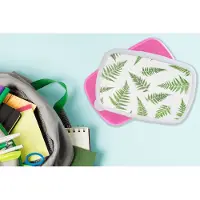 MuchoWow Broodtrommel Roze - Lunchbox - Brooddoos - Tropisch - Varen - Groen - 18x12x6 cm - Kinderen - Meisje