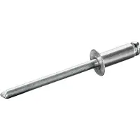 Goebel - 500 x Blindklinknagels (Ø x L) 4,8 x 10 mm - Alu Aluminium AlMG 3,5 / Staal verzinkt - Verzonken kop - STANDARD - 7271148100 - ISO15978 - Popnagel