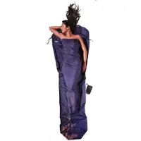 Cocoon - MummyLiner Ripstop Silk - Reisslaapzak 241 x 90/56 cm, blauw