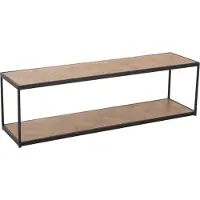 MF Salontafel Zigzag Hout/Metaal Natuurlijk/Wit