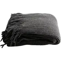 Gusta Plaid Chenille 152x127cm donkergrijs