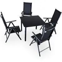 Casaria Tuinset Bern 5-delig Antraciet Aluminium