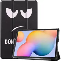 Mobigear Tri-Fold Bookcase voor Samsung Galaxy Tab S6 Lite - Do Not Touch