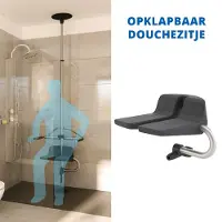 Gripo Verplaatsbare transferpaal Gripo: Apart Optie: wegklapbare douchezit