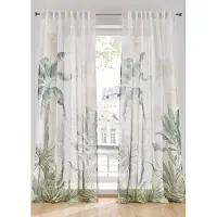 Bonprix Gordijn met bladerprint (1 stuk) maat 175/135 cm