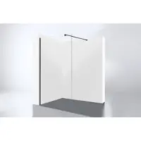 Best design Inloopdouche dalis nero 50x200 cm 8 mm nano glas mat zwart