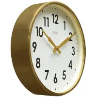 Cloudnola Factory Brushed Gold Numbers Wall clock 30 cm Arabic Klok