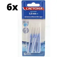 Lactona Ragers EasyGrip Recht M 5mm Lichtblauw - 6 x 6 stuks - Voordeelverpakking