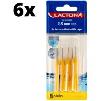 Lactona Ragers EasyGrip Recht XXS 2.5mm Geel - 6 x 6 stuks - Voordeelverpakking