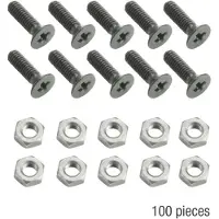 Adam hall Hardware 5420 BLK M100 AH 100 x M3 x 10 black - Schroeven, moeren en bouten