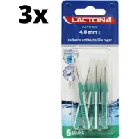 Lactona Ragers EasyGrip Recht S 4mm Groen - 3 x 6 stuks - Voordeelverpakking