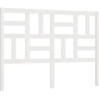 vidaXL Hoofdbord 146x4x104 cm massief grenenhout wit