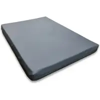 Topmast Jumbo - Hondenbed - Antraciet - 125 x 90 cm - Leatherlook Hondenkussen - Hondensofa - Honden Ligbed - Hondenmatras